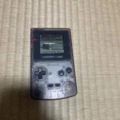 ジャンク品ゲームボーイカラー クリアパープル