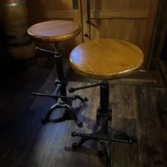 DULTON BAR STOOL ANTIQUE BLACK 2脚セット