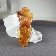 天然石　フローライト　エンジェル　イエロー