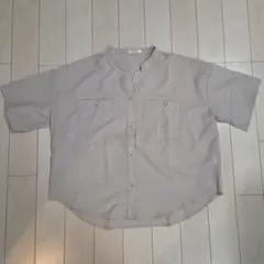 DRESKIP 前開きシャツ ベージュ