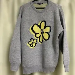 SPRAY PREMIUM 花柄ニットセーター