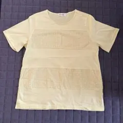 Golden Bear 半袖Tシャツ レース切替 イエロー 3Lのサムネイル