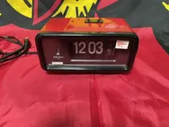 SEIKO パタパタ時計 赤黒 アラーム付き （昭和レトロ） - メルカリ