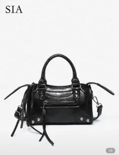 SHEIN シーイン Y2K ショルダーバッグ ハンドバッグ ブラック グランジ