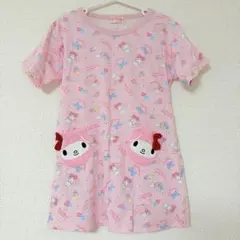 マイメロ 半袖ワンピース ピンク 110cm らくちん　ポケット