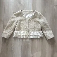 ノーカラーフリルジャケット　セレモニーのサムネイル