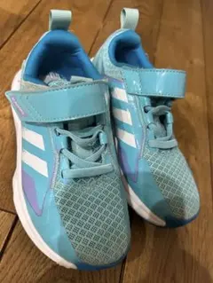 キッズ　adidas 水色 スニーカー 17センチ