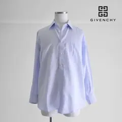1990s GIVENCHY サックスブルー　レギュラーカラーシャツ　40のサムネイル