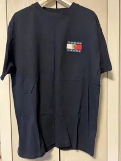 【極美品】TOMMY JEANS ネイビー Tシャツ　L