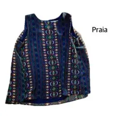 【Praia】未使用　ノースリーブ　ブラウス　ノースリーブブラウス　エスニック