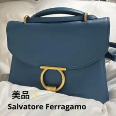 美品 Salvatore Ferragamo Blue