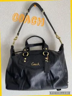 Coach ハンドバッグ ショルダーバッグ　ブラック　美品