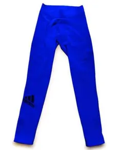 【美品】アディダス公式購入テックフィットLクライマチル青スパッツのサムネイル