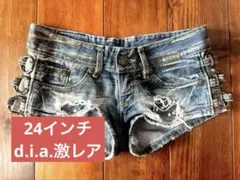 d.i.a. サイド3連リング ラメ ダメージショートパンツ Y2Kダメージ加工 d.i.a. サイド3連リング ラメ ショートパンツ Y2Kダメージ加工 - メルカリ