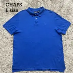 CHAPS ポロシャツ ブルー Lサイズ CUSTOM FIT チャップスのサムネイル
