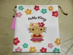 日焼けキティ 巾着 ポーチ
