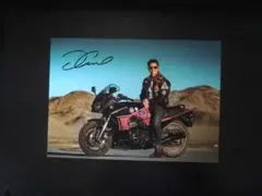 A4 額付き ポスター トップガン GPZ900R トムクルーズ 写真 バイク