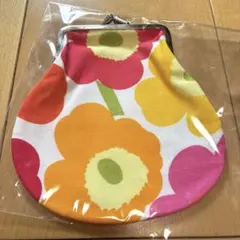 マリメッコ marimekko花柄 がま口ポーチ