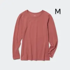 ユニクロ　 極暖ヒートテック コットン クルーネックT （長袖） WOMEN　M