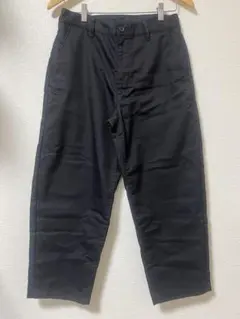無印良品 クロップドパンツ ブラック XSサイズ 黒 テーパード 綿混のサムネイル