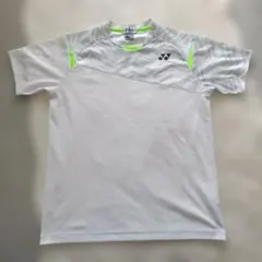 YONEX 幾何学模様 ホワイトシャツ ユニフォーム YONEX 幾何学模様 Tシャツ JP L ホワイト ボトムセット - メルカリ