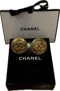 シャネル（CHANEL）ヴィンテージ・イヤリング ココマーク マグマ 