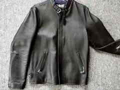 Schott ショット クラシックレーサー レザー ライダースジャケット S Schott N.Y.C ショット クラシック レーサー レザージャケット : SUPER