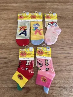 アンパンマン　靴下　5足セット　12-15cm