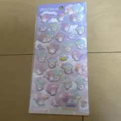 ダイソー ぷくっとシール キキララ サンリオ リトルツインスターズ 50周年