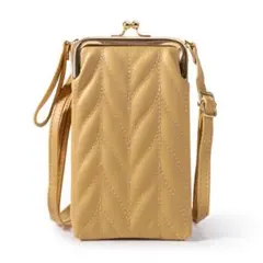 スマホポーチ レディース キルティング ショルダーバッグ ポシェット 長財布