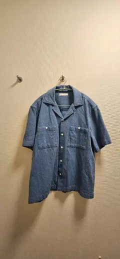 ZARA 半袖シャツ ブルー Mサイズのサムネイル