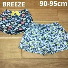 BREEZE＊花柄ショートパンツ 90-95cm