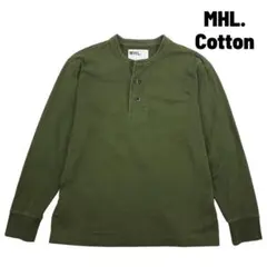MHL. エムエイチエル ヘンリーネック 長袖カットソーオリーブ カーキ Mのサムネイル