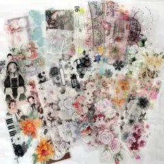 海外マスキングテープ 切り売り 切れ端 装飾 花 50種+α ②