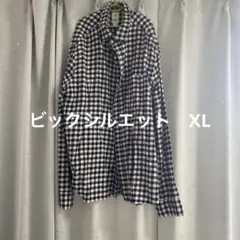 H&M LOGG ネルシャツ XL ビックシルエット