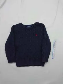 ▲ポロ ラルフローレン ケーブルニット コットンセーター 4T