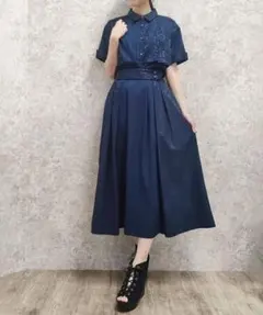 編み上げ おしゃれアクシーズファム レースアップ ジャガード スカート