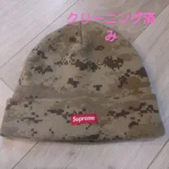 Supreme 迷彩 ビーニー ニット帽