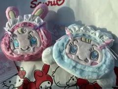 メゾピアノ× サンリオキャラクターズ フェイス形ポーチ　キティー　シナモロール