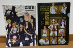 ワンピース　フィルム　ゴールド　クリアファイル　２枚セット