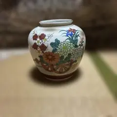 3F 【九谷焼】一輪挿し 花瓶 花器 陶器 伝統工芸 和モダン 昭和レトロ