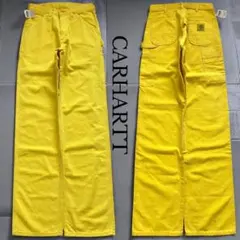 未使用90s carhartt W28 イエローペインターデニムパンツ レア