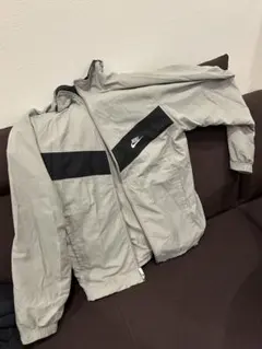 NIKE ナイロンジャケット グレー ブラック L