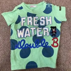 DOUBLE.B 水玉模様 Tシャツ 80サイズ　記名あり