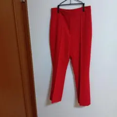 新品未使用ザラレッド ハイウエスト ストレートパンツ