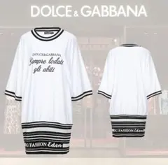 新品 タグ付き DOLCE&GABBANA ポロネックレイヤード チュールニット