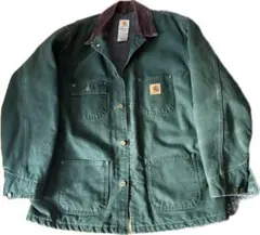carhartt カーハート ミシガンチョアコート カバーオール グリーンUSA 90s USA製 Carhartt カーハート ミシガン チョアコート XL程度