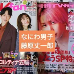 なにわ男子 藤原丈一郎　TVガイド　TVfan　切り抜き