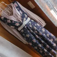 axes　femme ワンピース　アクシーズ花柄ワンピース