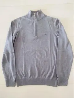 美品★ J.リンドバーグ モックネック ジップアップ セーター